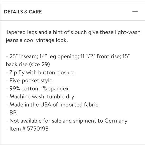 BP light wash crop mom jeans - Picture 3 of 8